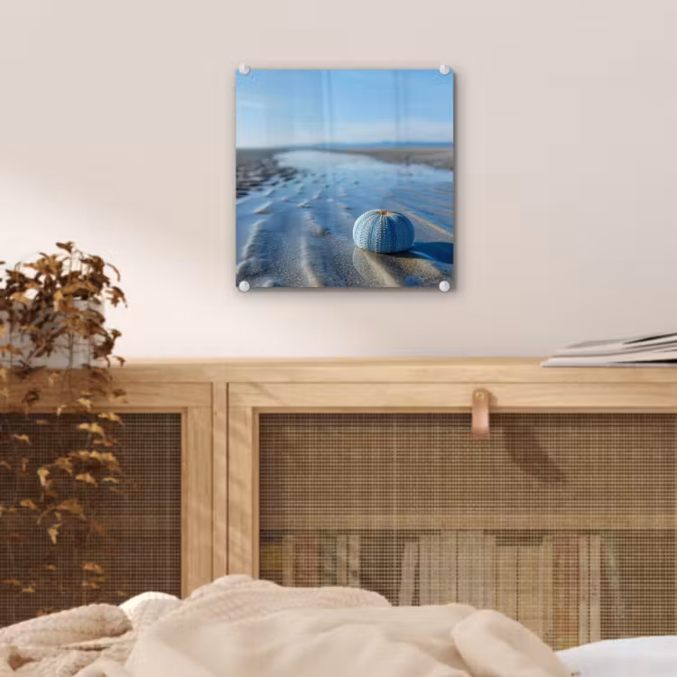Strand - Schild - Water - Blauw plexiglas 5mm klein -sfeer4