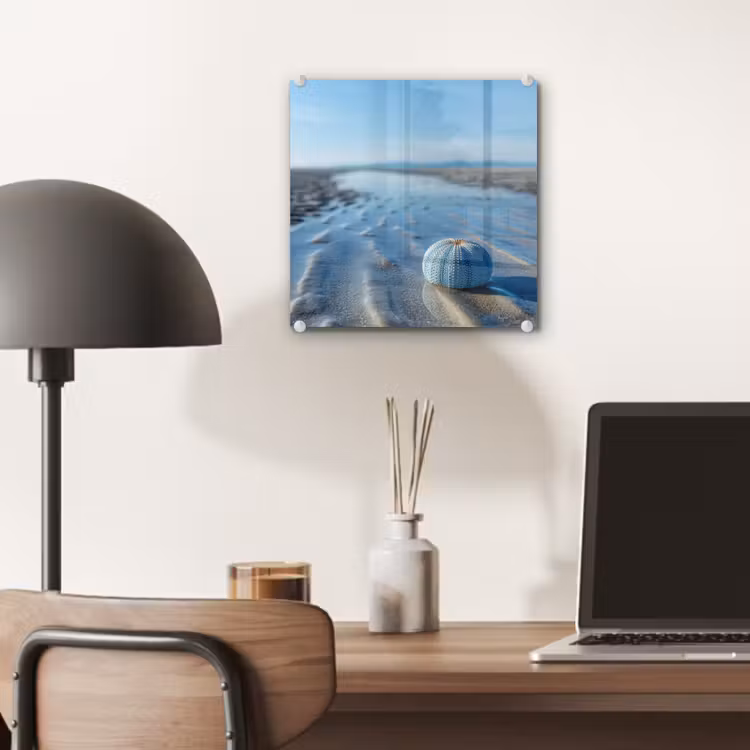 Strand - Schild - Water - Blauw plexiglas 5mm klein -sfeer6