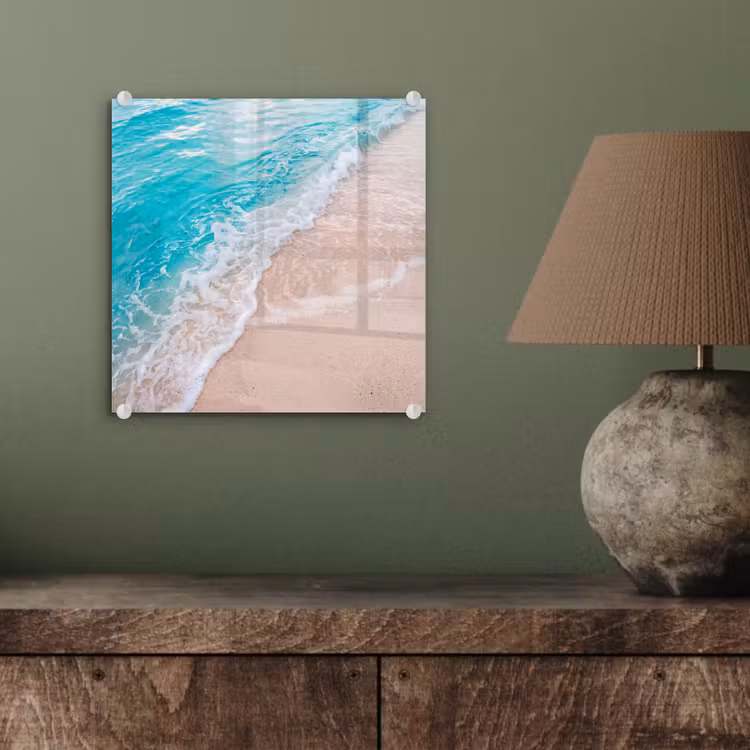 Strand - Zee - Golf - Natuur - Blauw plexiglas 5mm klein -sfeer3
