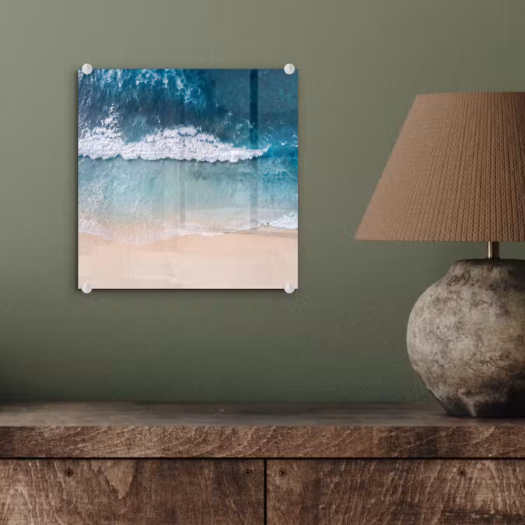 Strand - Zee - Golven - Natuur - Blauw plexiglas 5mm klein -sfeer3