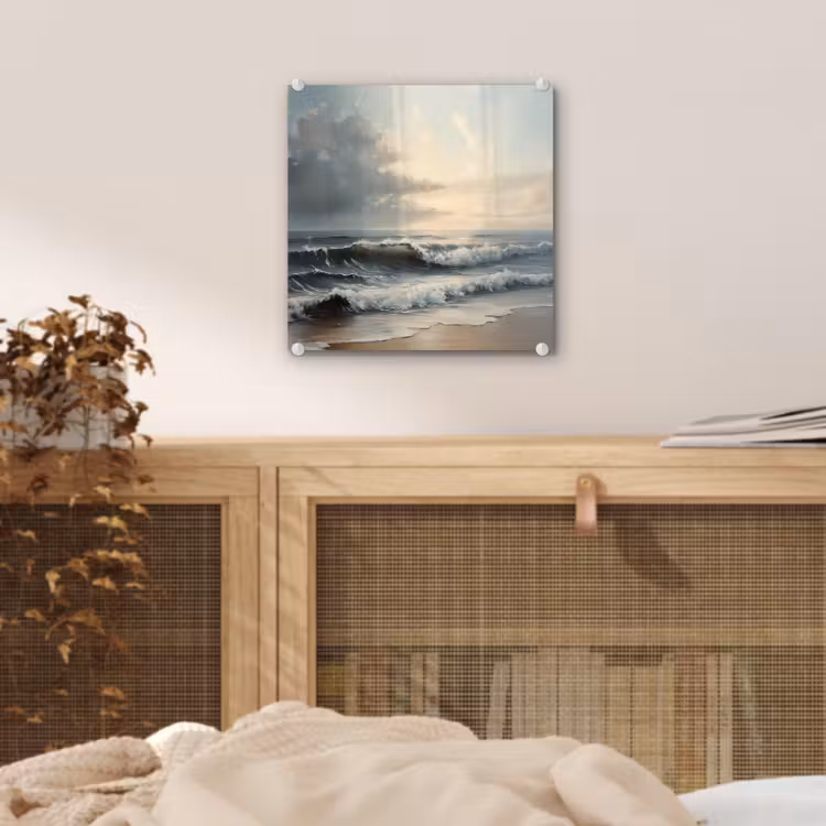 Strand - Zee - Zonsondergang plexiglas 5mm klein -sfeer4