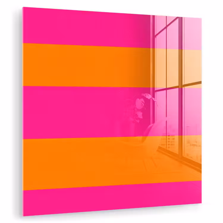 Strepen - Horizontaal - Roze plexiglas 5mm klein 11 -zzzproduct_nieuw