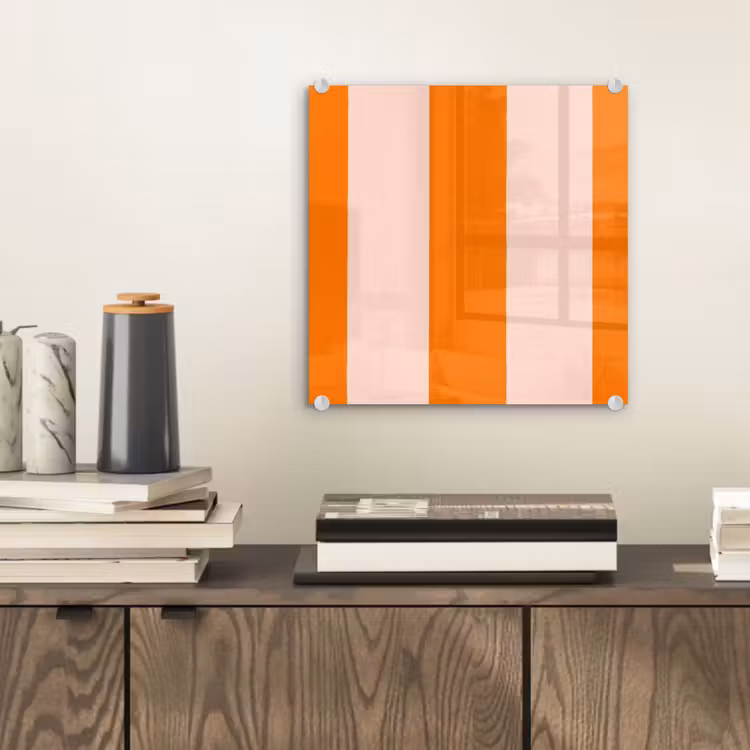Strepen - Modern - Oranje plexiglas 5mm klein 11 -sfeer1