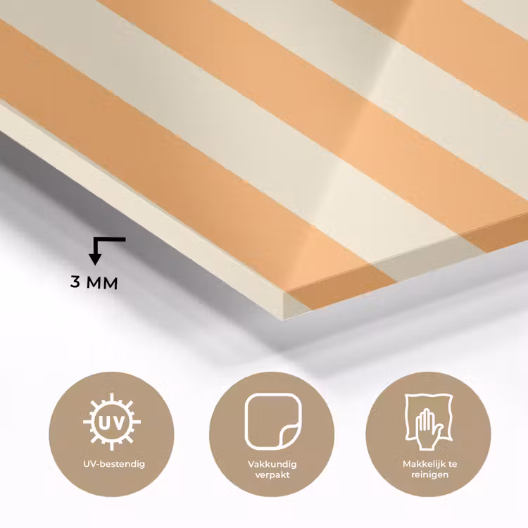 Strepen - Patroon - Oranje plexiglas 5mm klein 11 -sfeer2