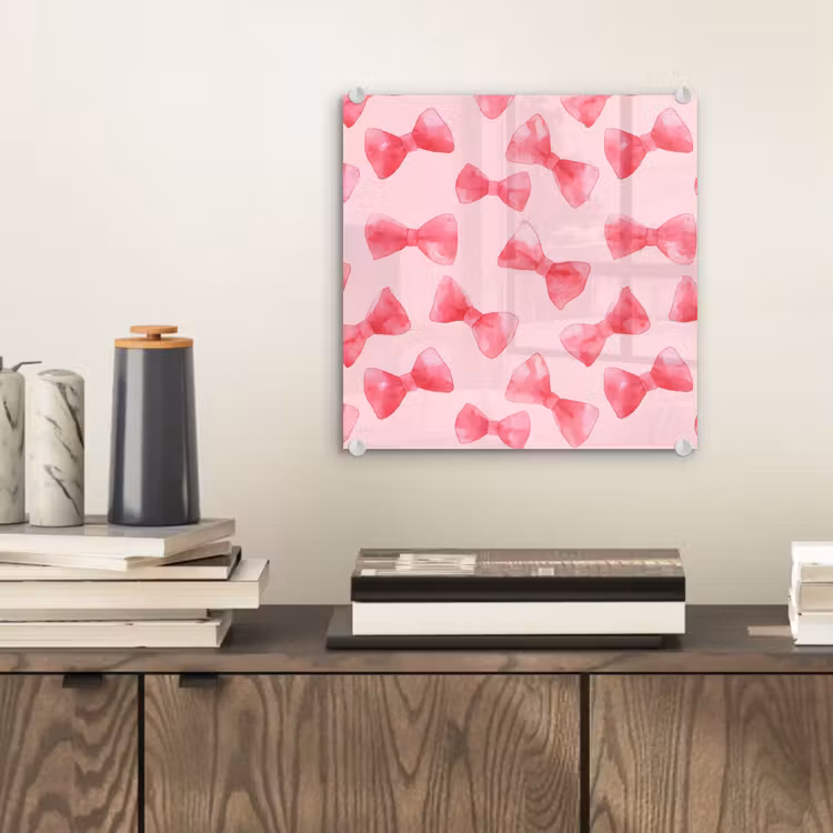 Strikken - Aquarel - Roze plexiglas 5mm klein 11 -sfeer1