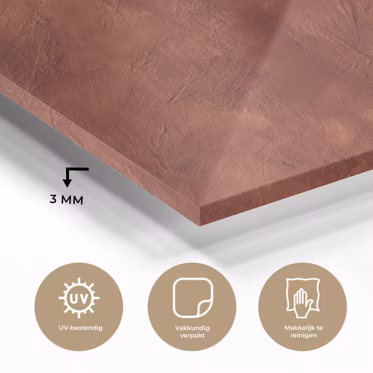 Stucwerk - Textuur - Terracotta plexiglas 5mm klein 11 -sfeer2