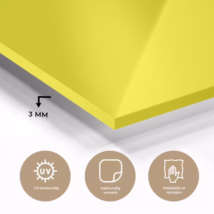 Sunshine - Glow - Geel plexiglas 5mm klein 11 -sfeer2