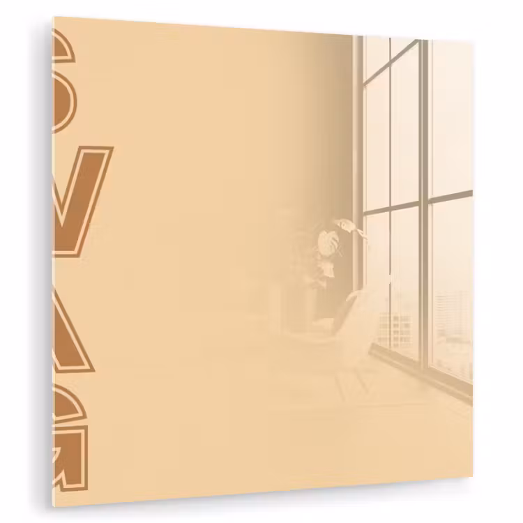 Swag - Bruin - Beige plexiglas 5mm klein -zzzproduct_nieuw