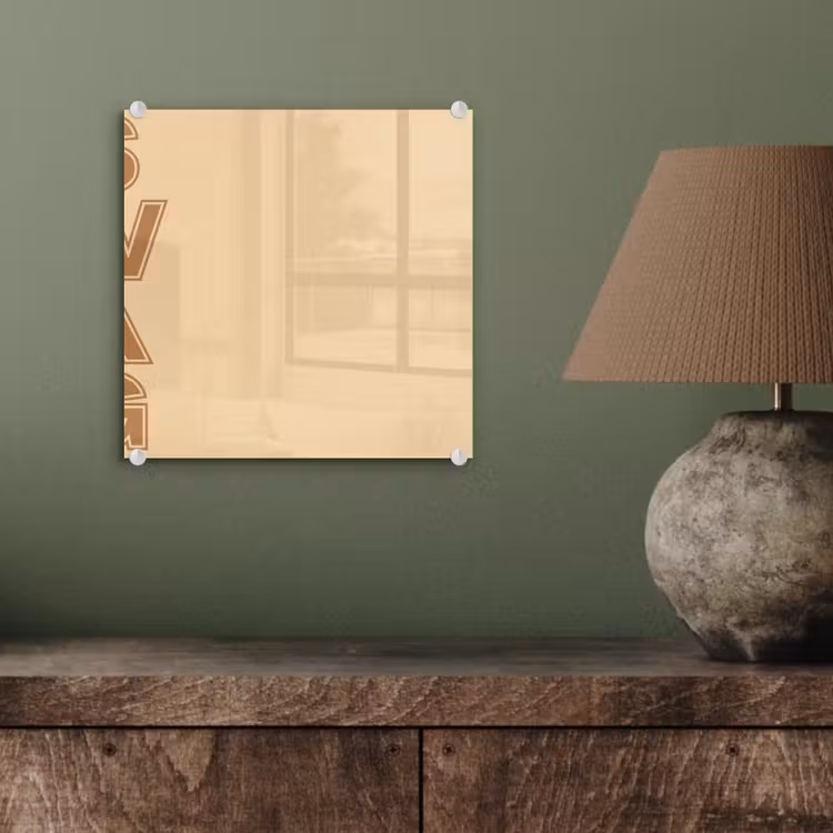 Swag - Bruin - Beige plexiglas 5mm klein -sfeer3