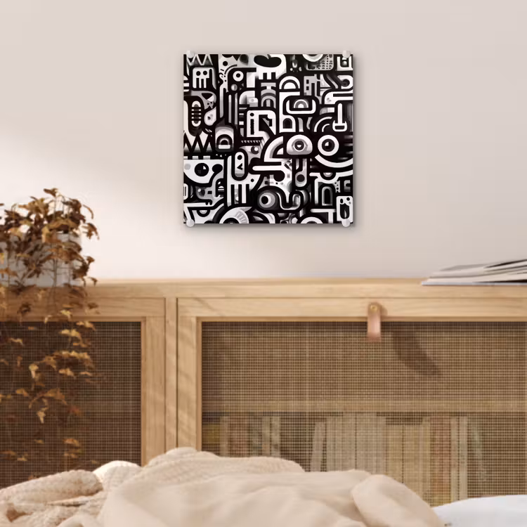 Symbolen - Abstract - Grafisch - Zwart plexiglas 5mm klein -sfeer4