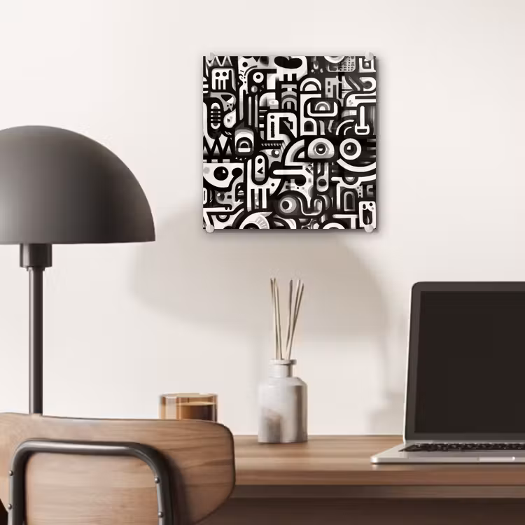 Symbolen - Abstract - Grafisch - Zwart plexiglas 5mm klein -sfeer6