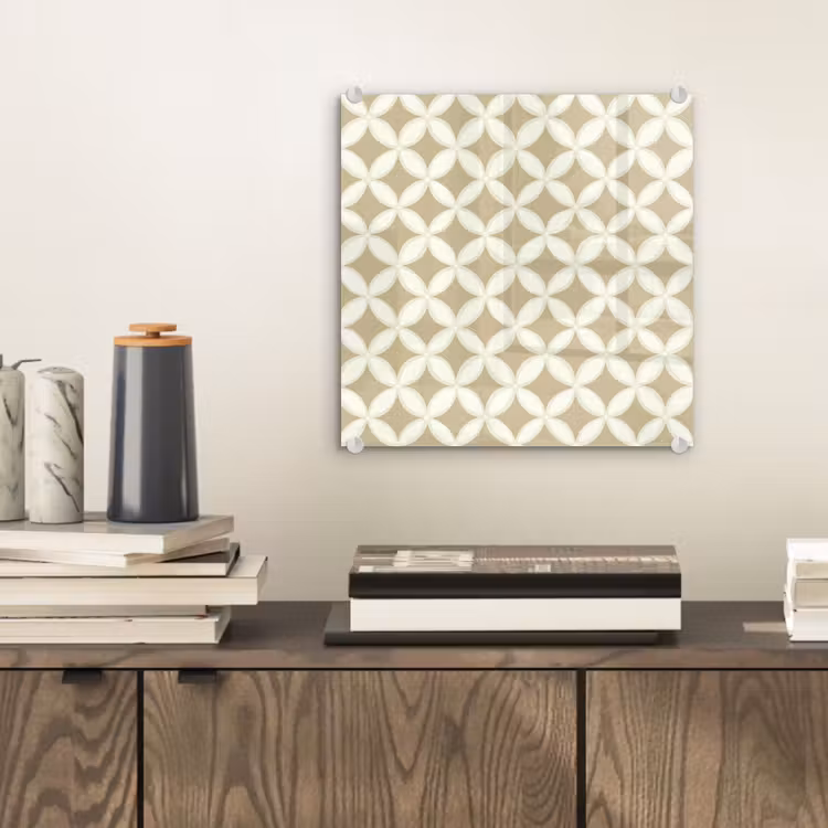 Symmetrisch - Motief - Beige plexiglas 5mm klein 11 -sfeer1