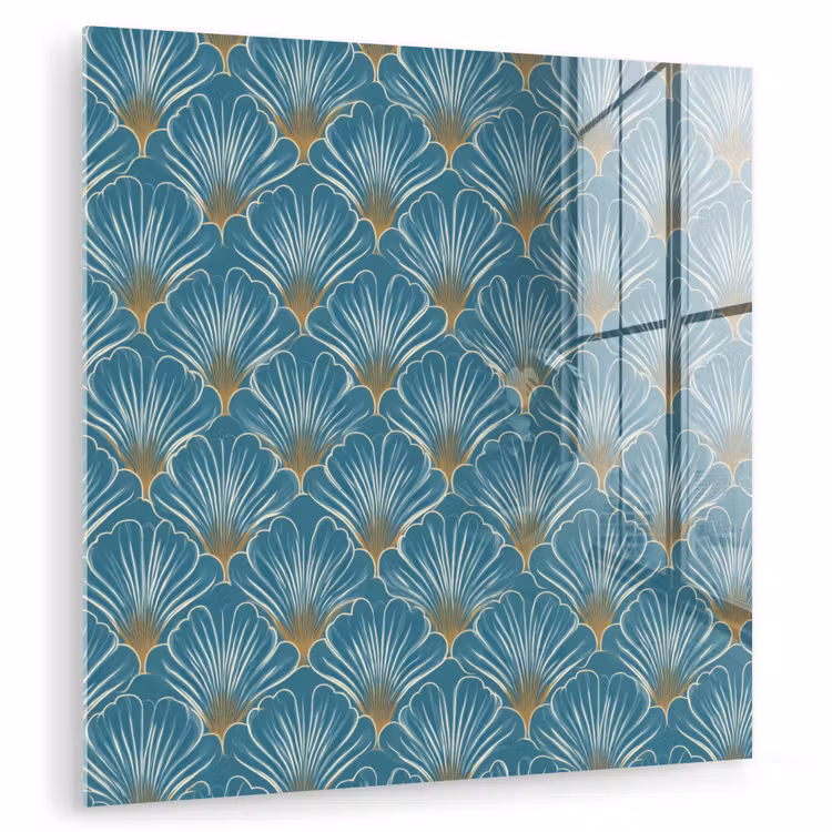 Symmetrisch - Patroon - Blauw plexiglas 5mm klein 11 -zzzproduct_nieuw