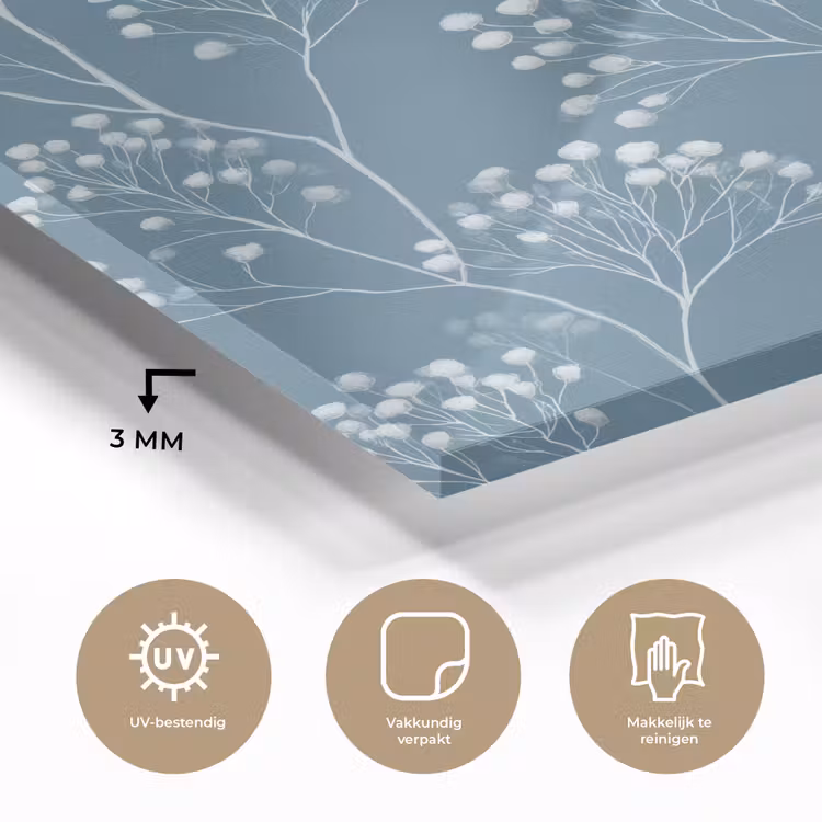 Takken - Bessen - Patroon - Lichtblauw plexiglas 5mm klein 11 -sfeer2