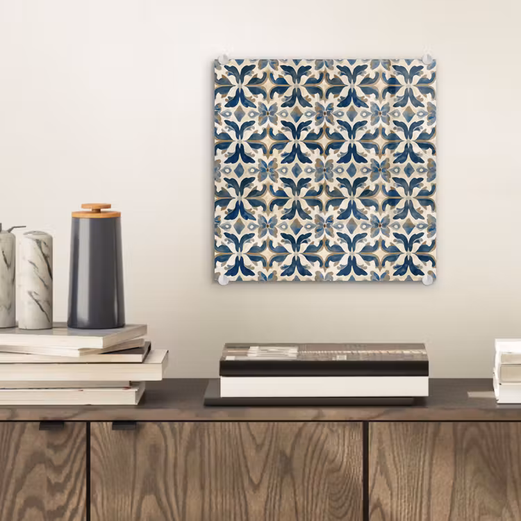 Tegel - Patroon - Blauw - Beige plexiglas 5mm klein 11 -sfeer1