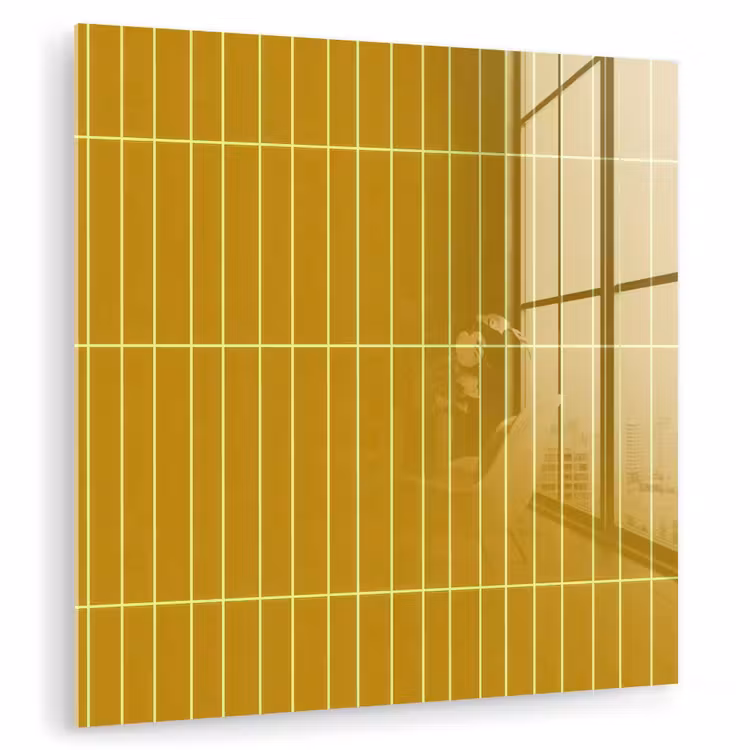 Tegels - Verticaal - Mosterdgeel plexiglas 5mm klein 11 -zzzproduct_nieuw