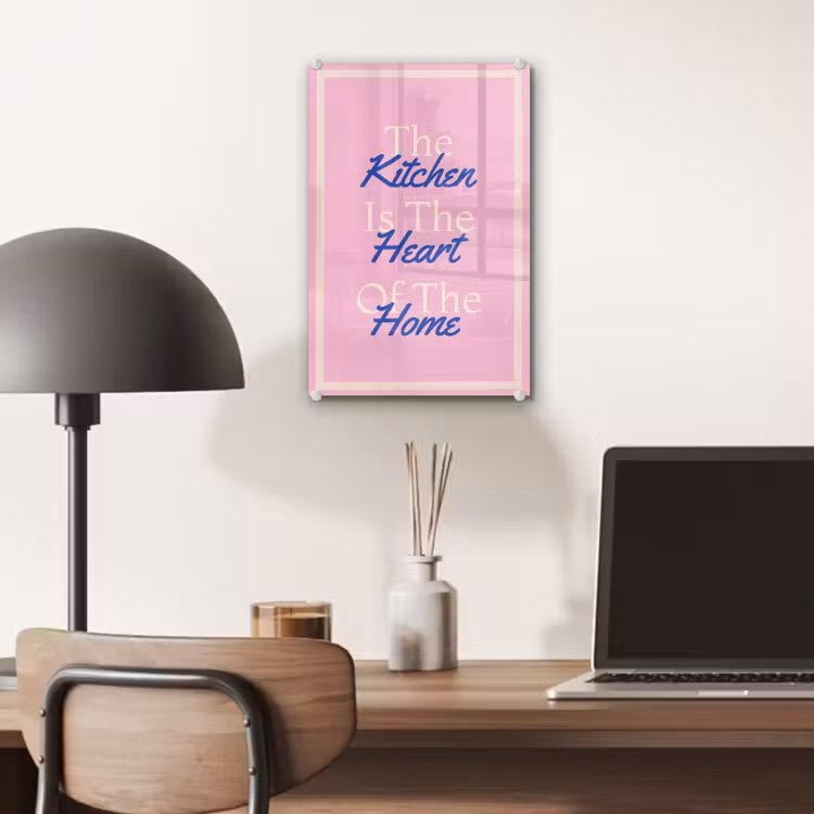 Tekst - Blauw - Keuken - Kader plexiglas 5mm klein -sfeer6