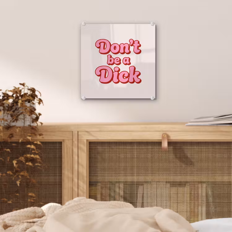 Tekst - Boodschap - Roze plexiglas 5mm klein -sfeer4