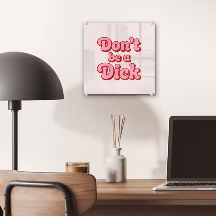 Tekst - Boodschap - Roze plexiglas 5mm klein -sfeer6
