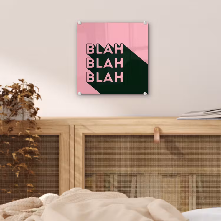 Tekst - Grafisch - Groen - Schaduw plexiglas 5mm klein -sfeer4