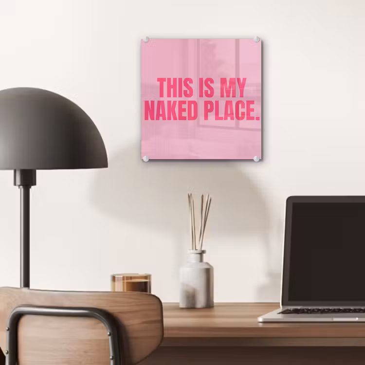 Tekst - Modern - Roze plexiglas 5mm klein -sfeer6