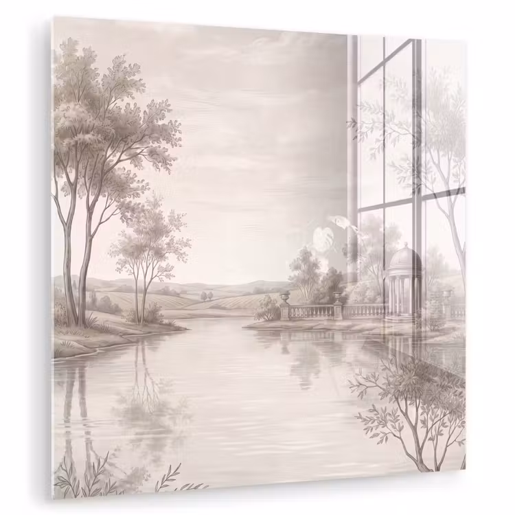 Terras - Water - Natuur - Landschap plexiglas 5mm klein -zzzproduct_nieuw
