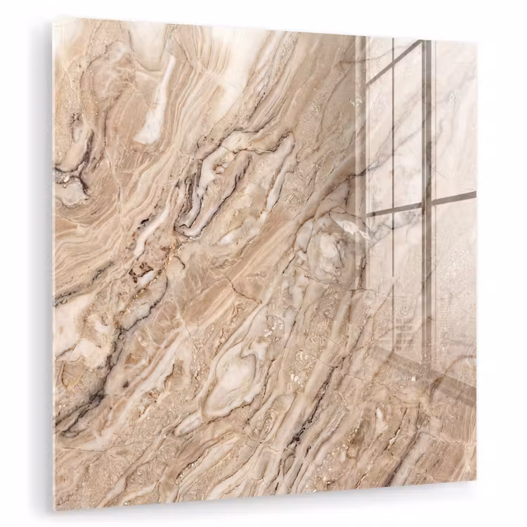Textuur - Aders - Abstract - Modern - Beige plexiglas 5mm klein -zzzproduct_nieuw