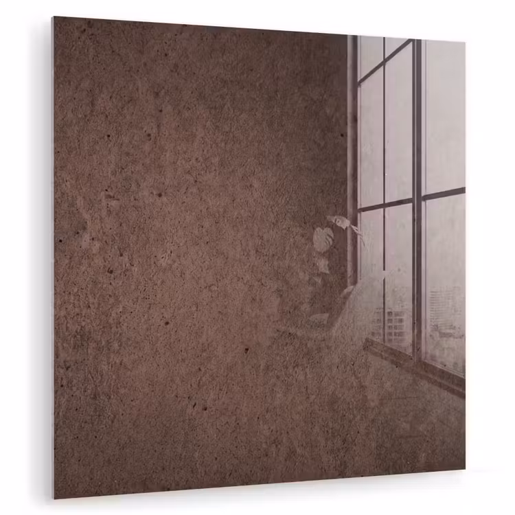 Textuur - Beton - Abstract - Donker - Bruin plexiglas 5mm klein -zzzproduct_nieuw