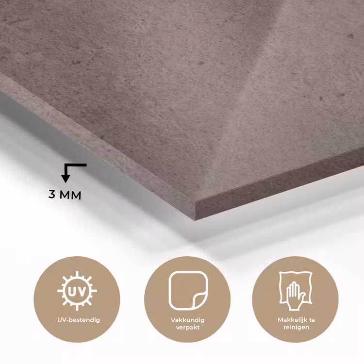 Textuur - Beton - Abstract - Donker - Bruin plexiglas 5mm klein -sfeer2