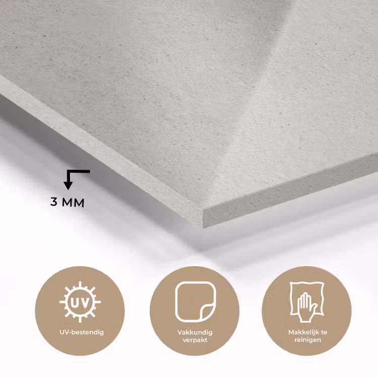 Textuur - Effen - Abstract - Beige plexiglas 5mm klein -sfeer2