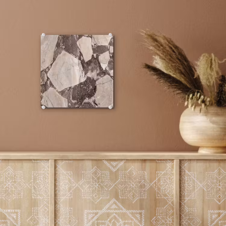 Textuur - Marmer - Abstract - Beige - Bruin plexiglas 5mm klein -sfeer5