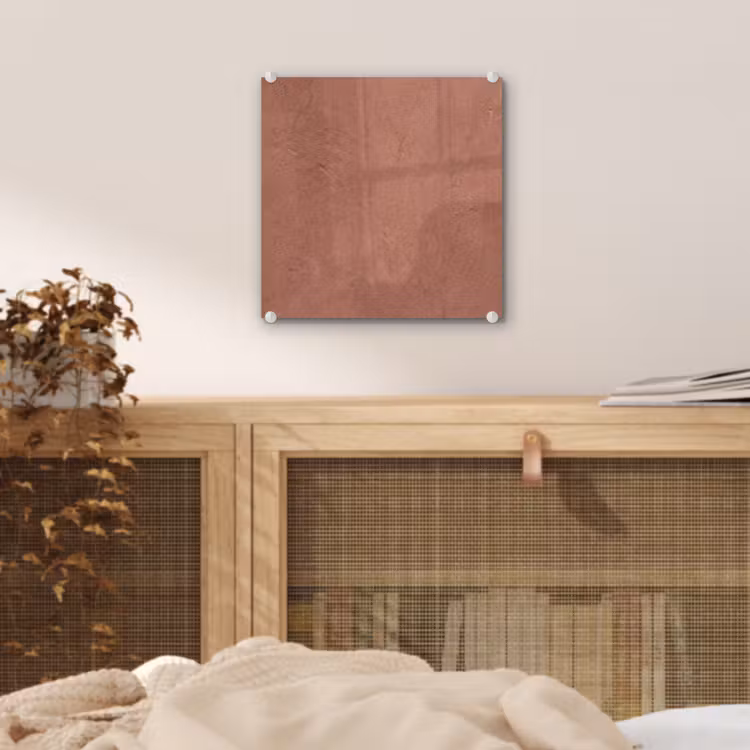 Textuur - Roodbruin - Grof - Modern plexiglas 5mm klein -sfeer4