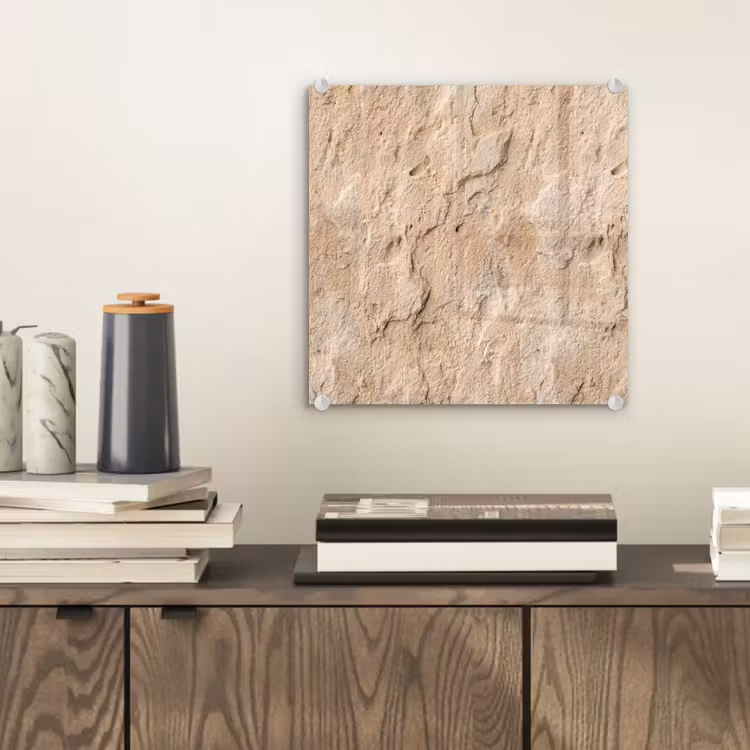 Textuur - Steen - Natuur - Beige plexiglas 5mm klein -sfeer1