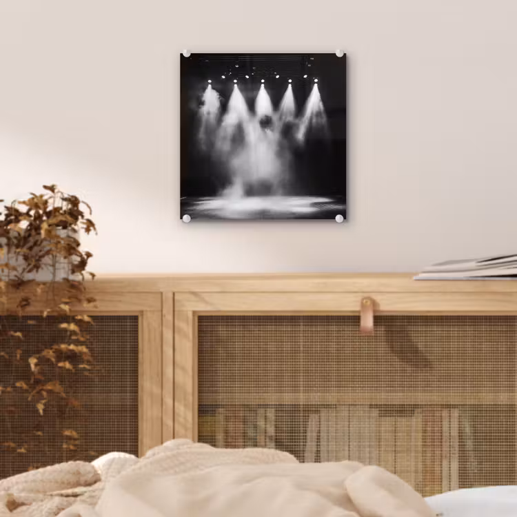 Theaterzaal - Mist - Spotlights - Zwart plexiglas 5mm klein -sfeer4