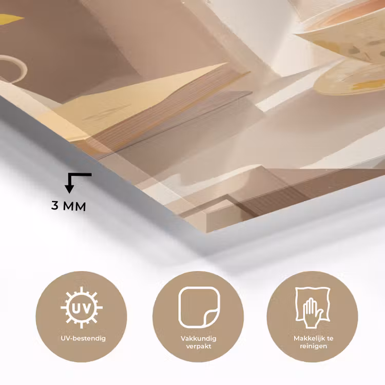 Thee - Boek - Thee - Herfst plexiglas 5mm klein -sfeer2