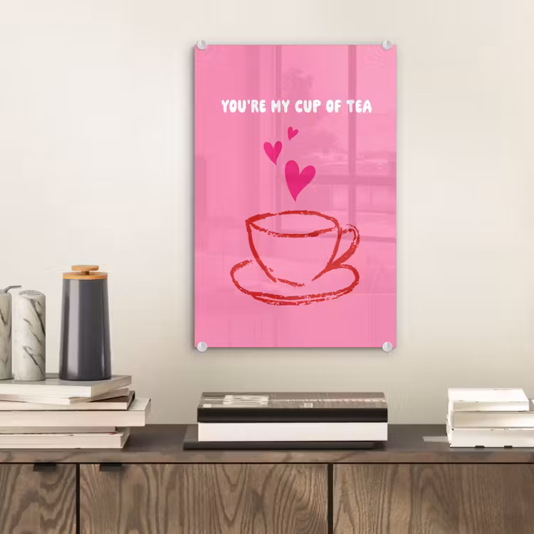 Thee - Roze - Valentijn - Tekst plexiglas 5mm klein -sfeer1