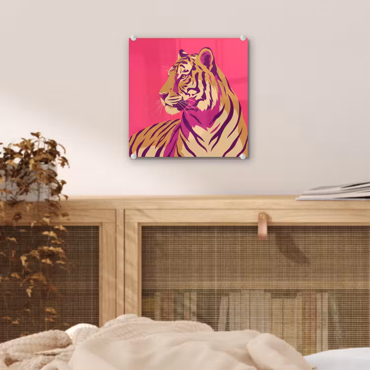 Tijger - Modern - Neon plexiglas 5mm klein -sfeer4