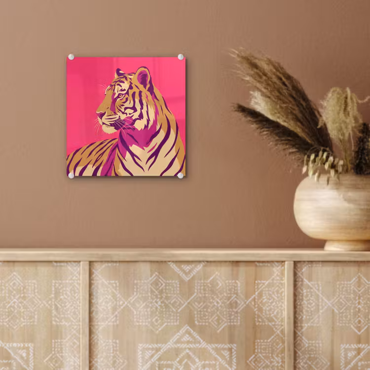 Tijger - Modern - Neon plexiglas 5mm klein -sfeer5