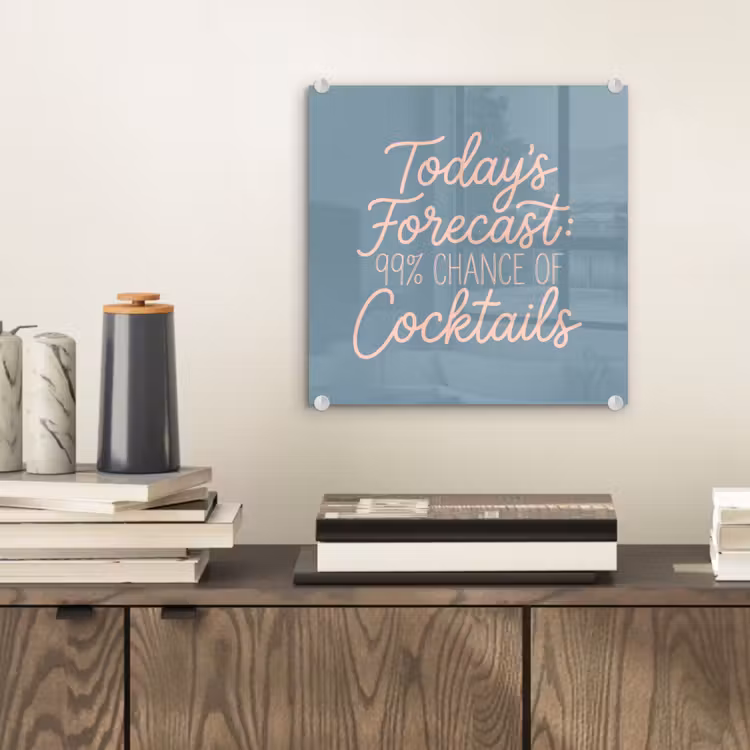 Today's Forecast - Cocktails - Blauw plexiglas 5mm klein -sfeer1