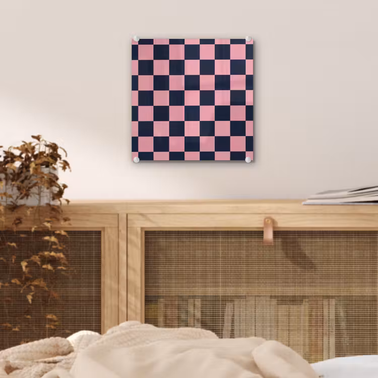 Traditioneel - Patroon - Blauw - Roze plexiglas 5mm klein 11 -sfeer4