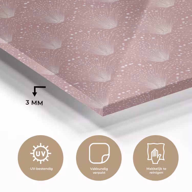 Trendy - Patroon - Roze plexiglas 5mm klein 11 -sfeer2