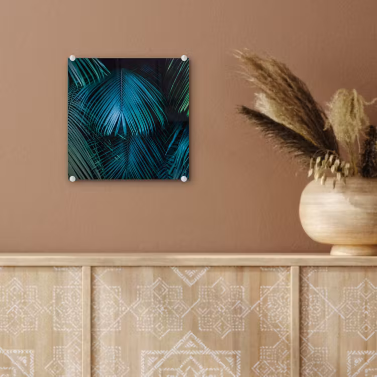 Inductie beschermer - Inductie afdekplaat - Tropical - Jungle - Bladeren - Groen plexiglas 5mm klein -sfeer5