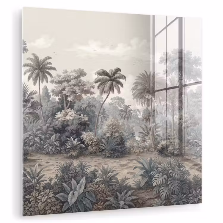 Tropisch - Landschap - Illustratie plexiglas 5mm klein -zzzproduct_nieuw