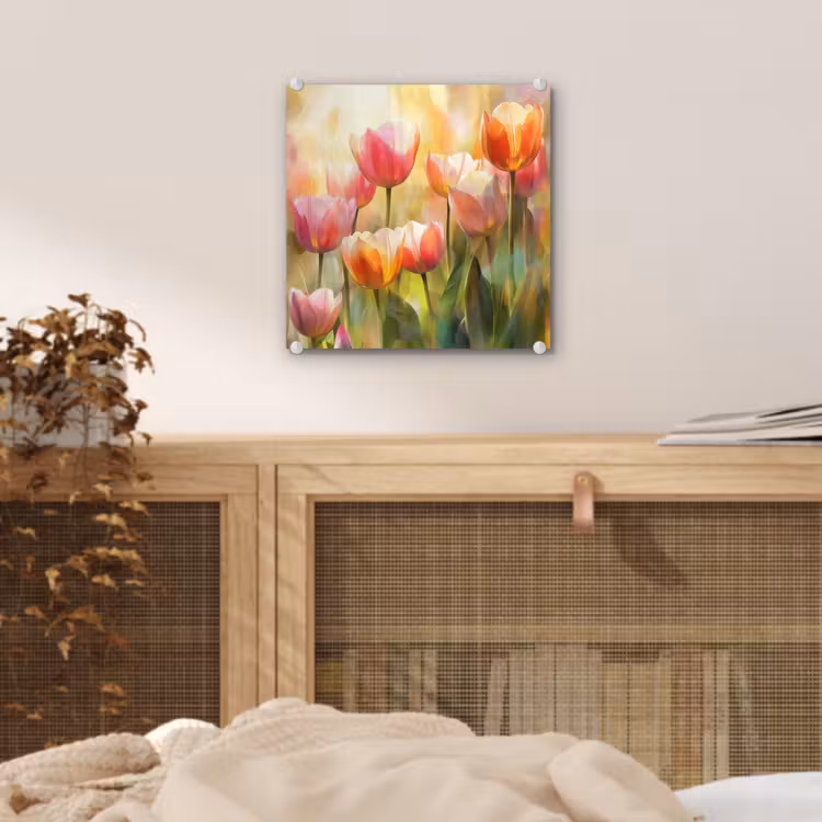 Tulpen - Sprookjesachtig - Kleurrijk plexiglas 5mm klein -sfeer4