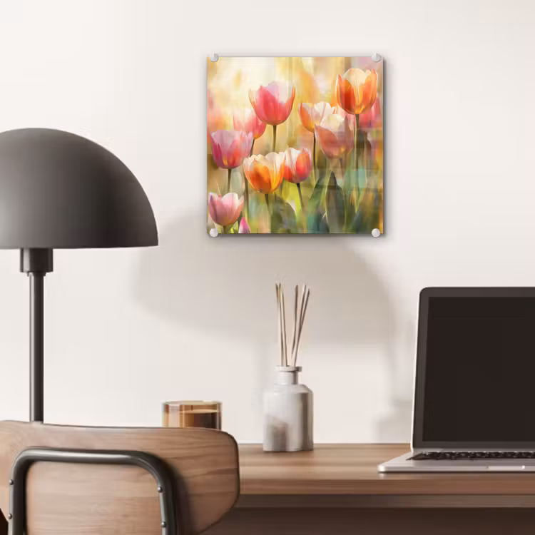 Tulpen - Sprookjesachtig - Kleurrijk plexiglas 5mm klein -sfeer6