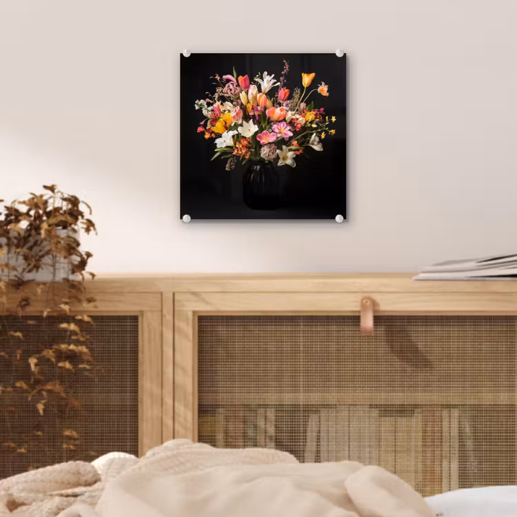 Vaas - Bloemen - Tulpen plexiglas 5mm klein -sfeer4