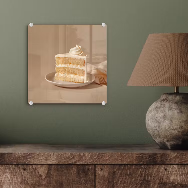 Vanilletaart - Cake - Romig plexiglas 5mm klein -sfeer3