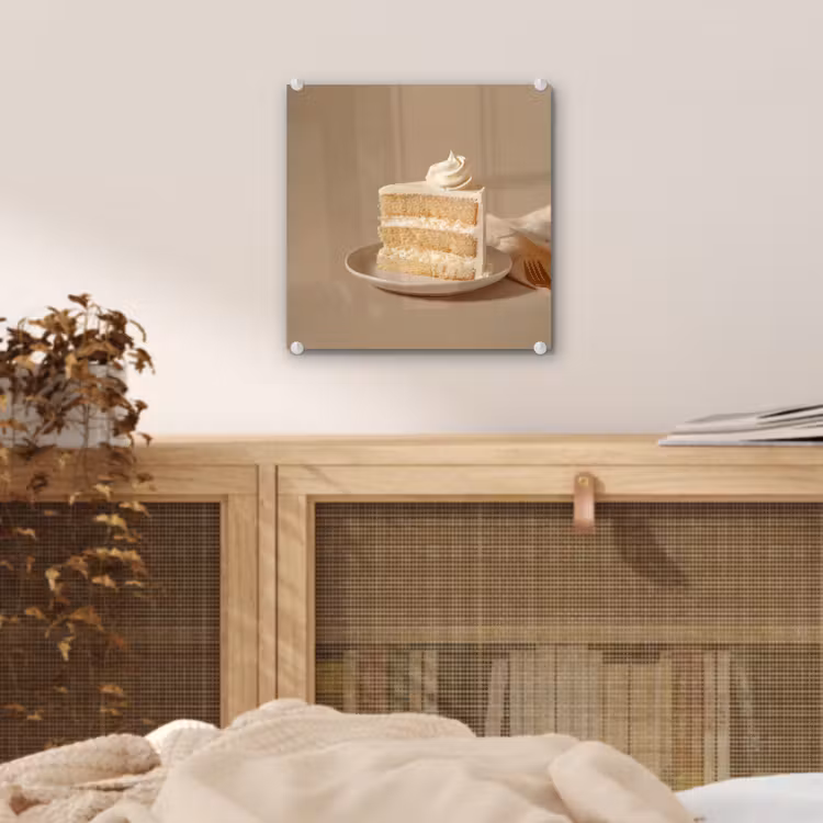 Vanilletaart - Cake - Romig plexiglas 5mm klein -sfeer4