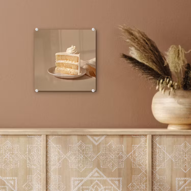 Vanilletaart - Cake - Romig plexiglas 5mm klein -sfeer5