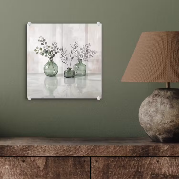 Vazen - Bladeren - Groen plexiglas 5mm klein -sfeer3
